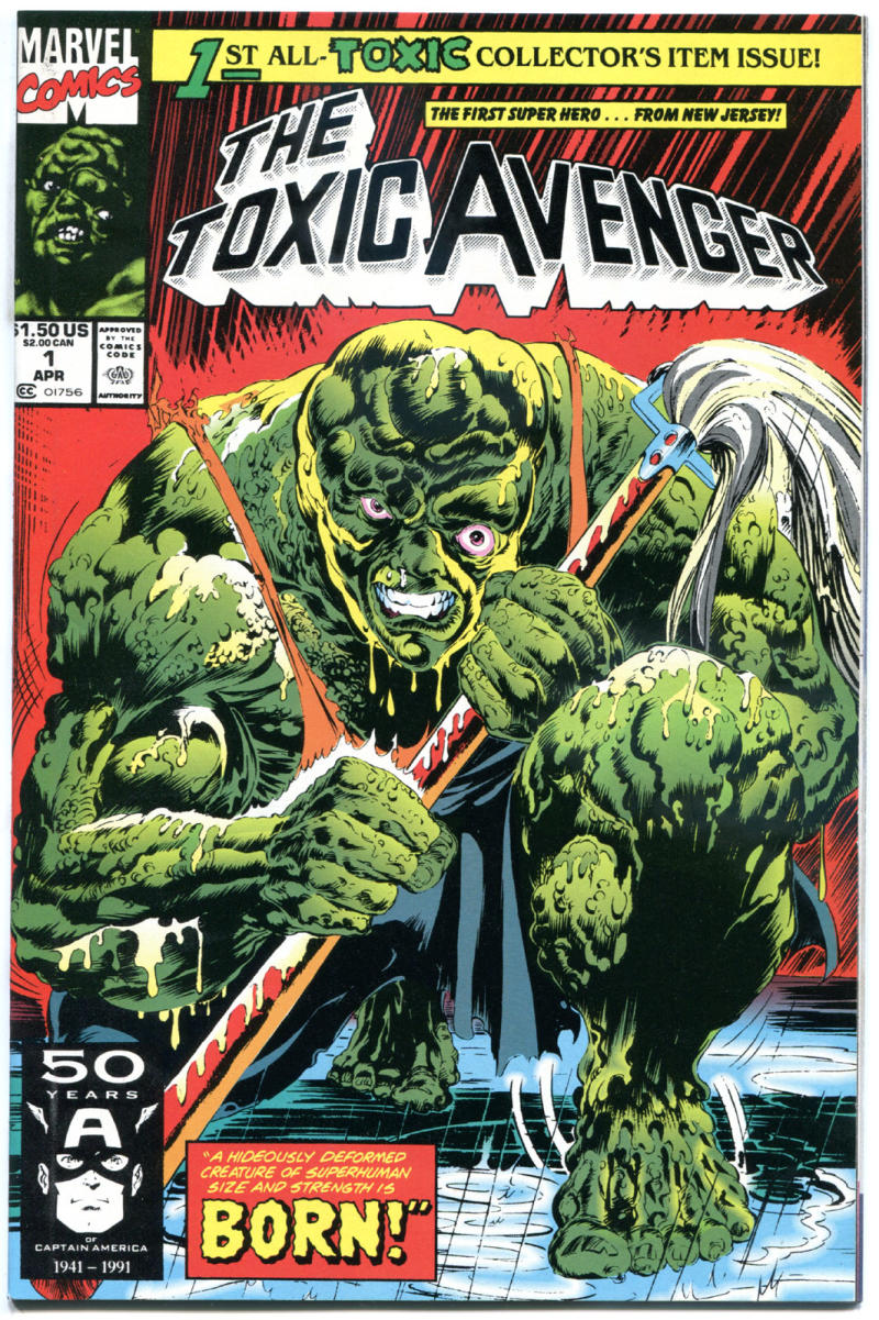 TOXIC AVENGER #1, NM, New Jersey super hero, Mayerik, 1991, more Marvel in store