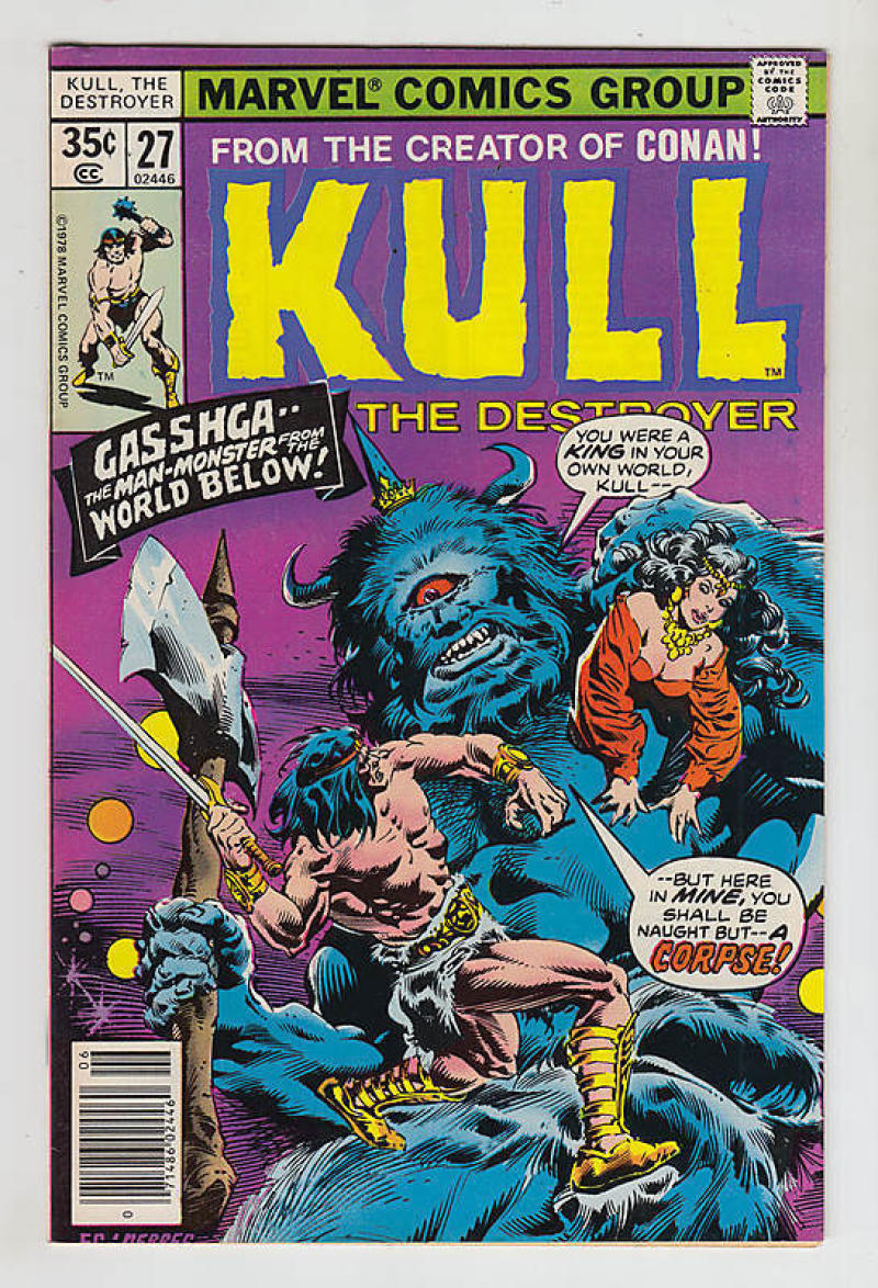 KULL the CONQUEROR #27, VF, Robert E Howard, 1971 1978, King, Destroyer