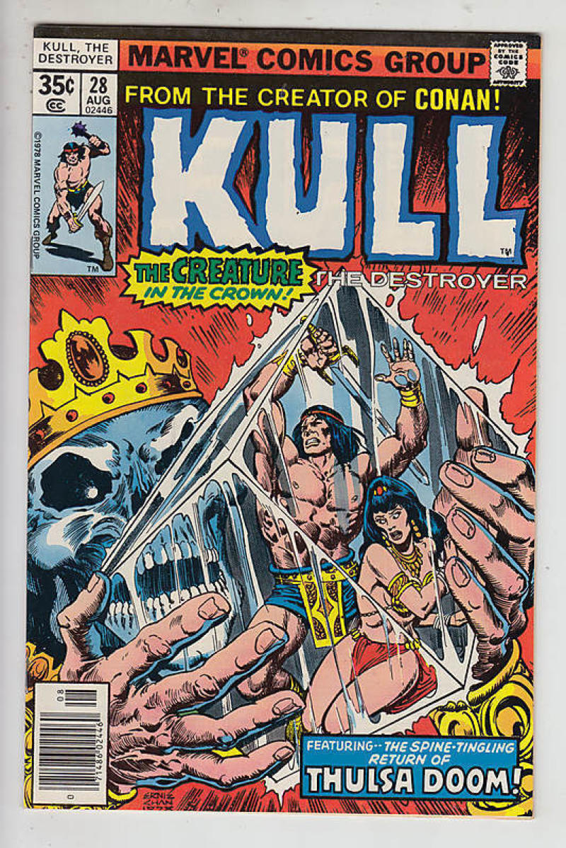 KULL the CONQUEROR #28, VF, Robert E Howard, 1971 1978, King, Destroyer