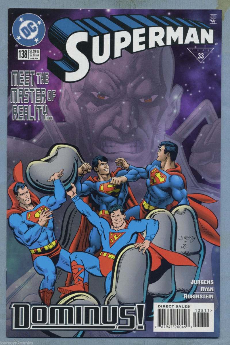 SUPERMAN #138, VF/NM, Dominus, Jurgens, Rubinstein, 1987 1998, more in store