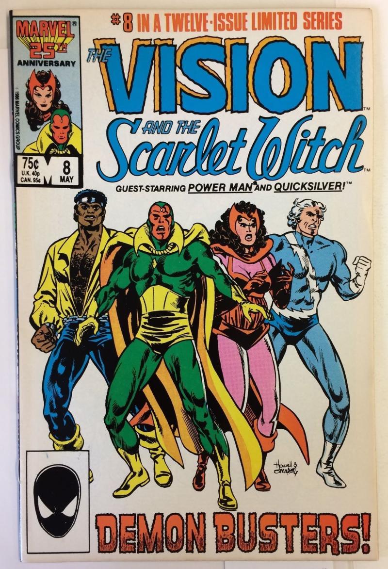 VISION AND THE SCARLET WITCH #8, VF/NM, Luke Cage, Marvel 1985 1986 