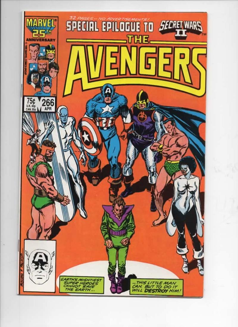AVENGERS #266, VF+, Sub-Mariner, Captain, 1963 1986, more Marvel in store