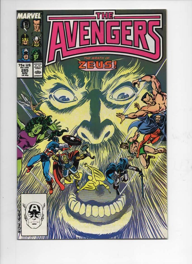 AVENGERS #285, NM-, Captain America, Thor, Zeus, 1963 1987, more Marvel in store