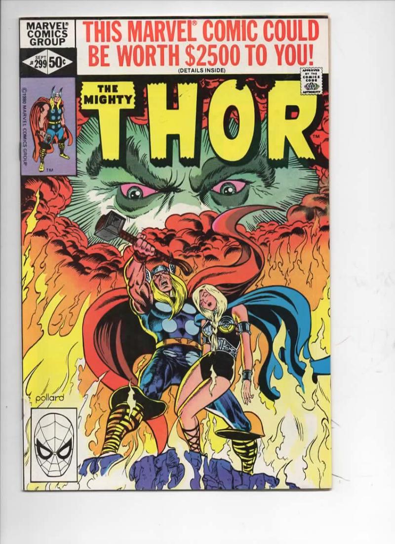 THOR #299 VF/NM God of Thunder Valkyrie 1966 1980, more Thor in store