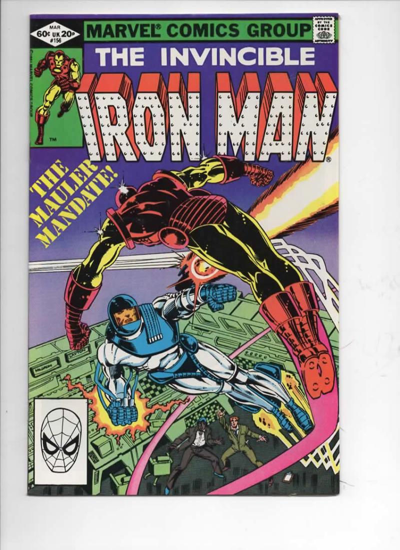 IRON MAN #156, VF+ Tony Stark, Romita, Mauler, 1968 1982, more IM in store