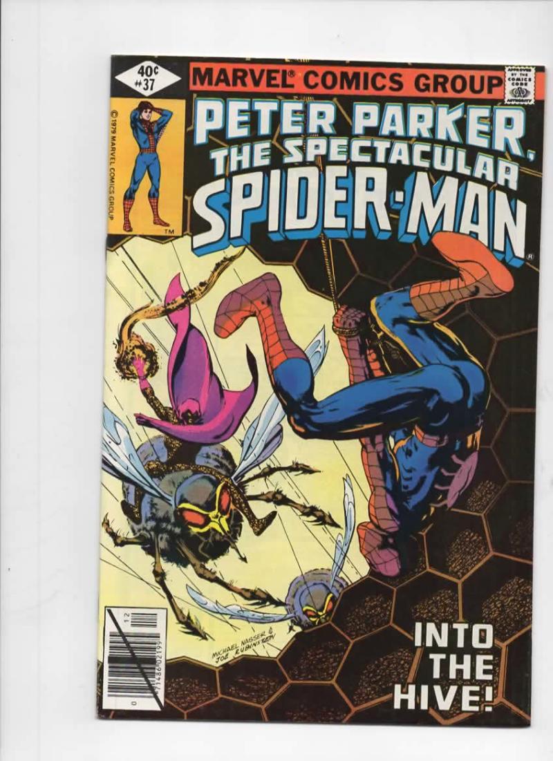 Peter Parker SPECTACULAR SPIDER-MAN #37 VF/NM, Swarm 1976 1979 more in store