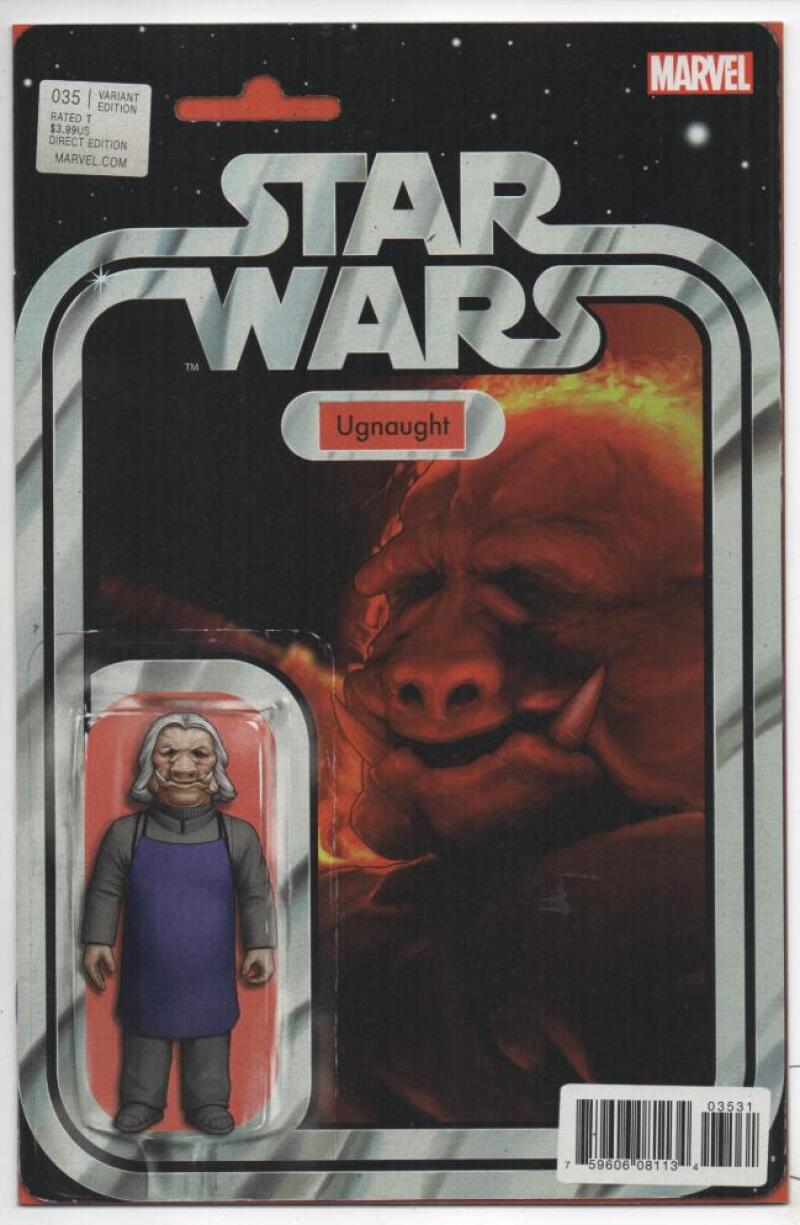STAR WARS #35, NM, Ugnaught Action figure cover, 2015 2017