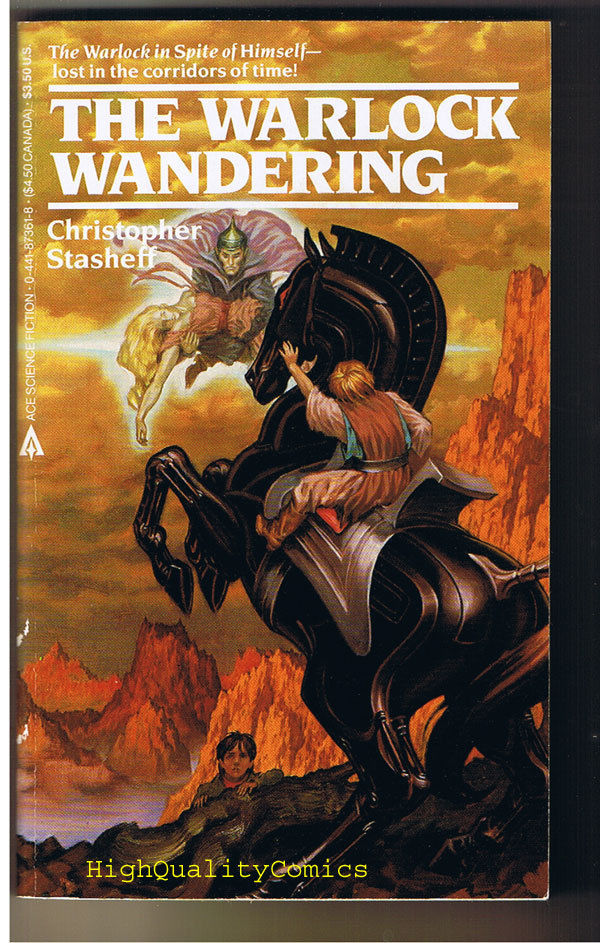 WARLOCK WANDERING pb, FN-, Chris Stasheff, 1986, 1st, Unread 