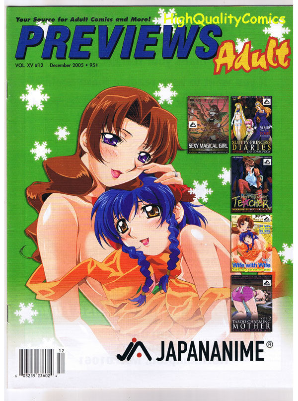 PREVIEWS ADULT, Vol 15 #12, NM-, Manga, Erotica, 2005, Japananime