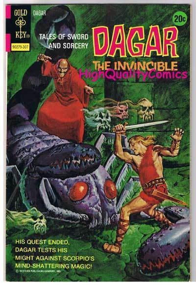 DAGAR the INVINCIBLE #4, Scorpio, Gold Key, 1972, VF