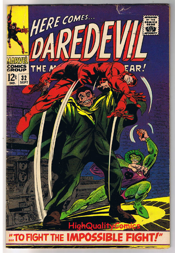 DAREDEVIL #32, VG+, Cobra, Mr Hyde, Without Fear, 1964, more DD in store