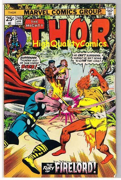 THOR #246, FN+, God of Thunder, Buscema, FireLord, 1966, more Thor in store