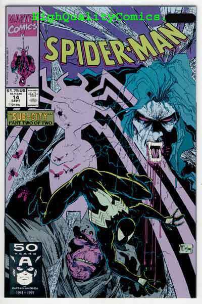 SPIDER-MAN #14, NM+, Todd McFarlane, 1990, Morbius the Vampire, more in store