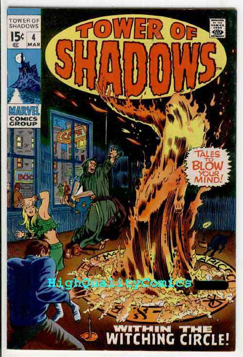 TOWER of SHADOWS #4, FN/VF, Evil, Horror, Witching,1969, Hippies, Heck, Severin